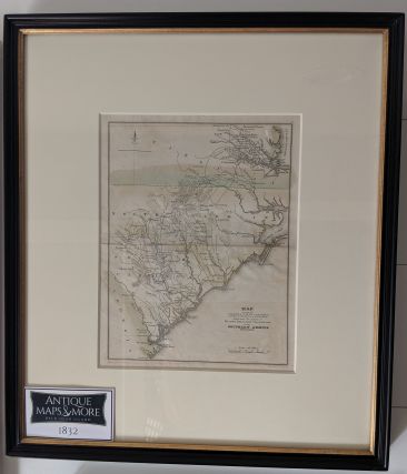 Map of part of Virginia North Carolina South Carolina & Georgia