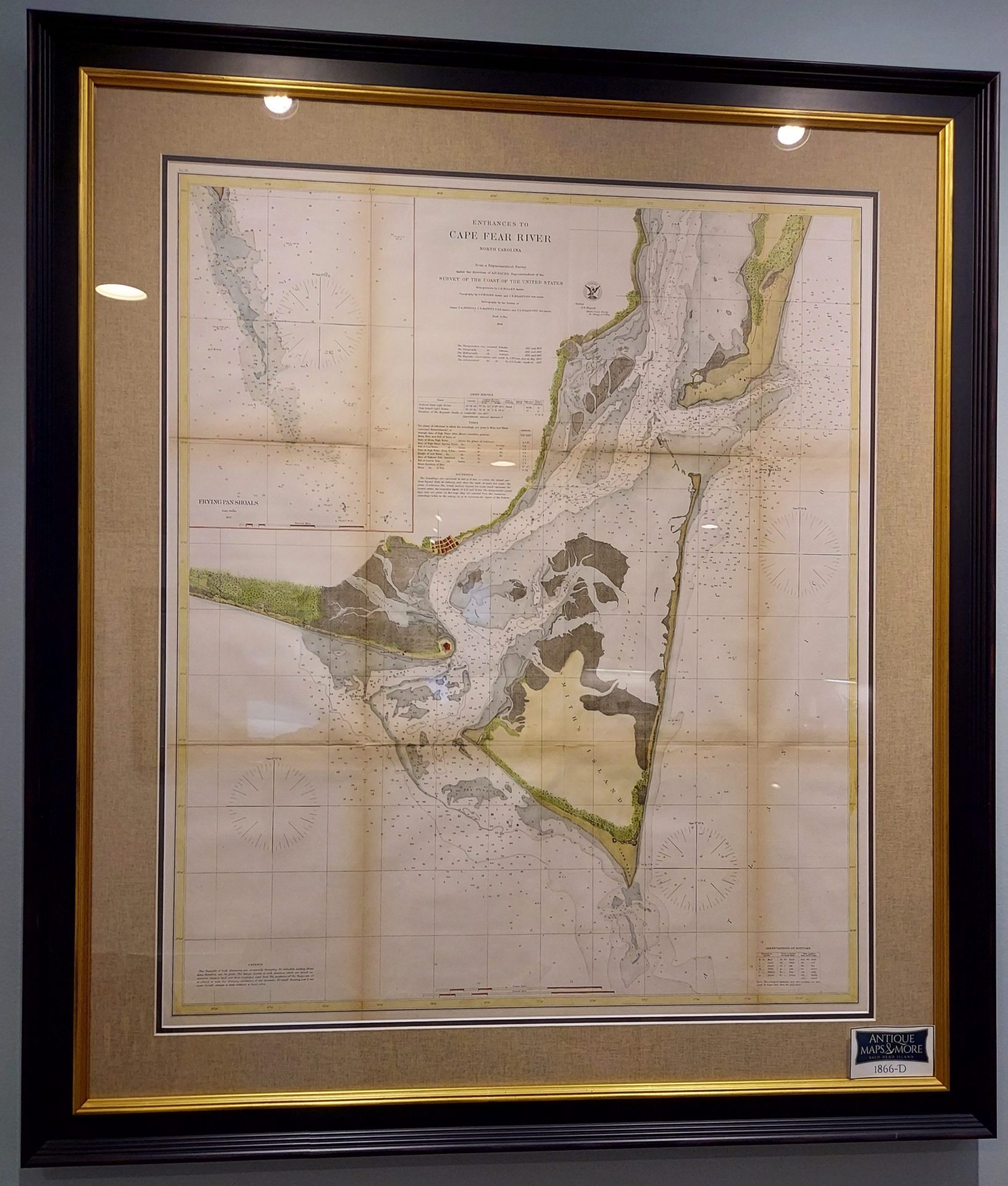 Entrances to CAPE FEAR RIVER North Carolina