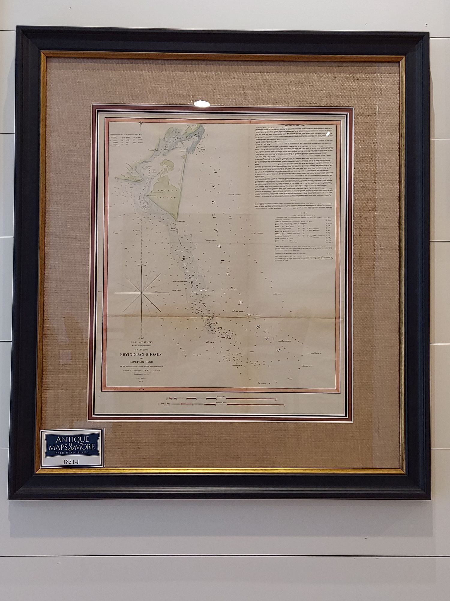 D No. 7 U.S. Coast Survey A.D. Bache, Superintendent Sketch of FRYING-PAN SHOALS and CAPE FEAR RIVER