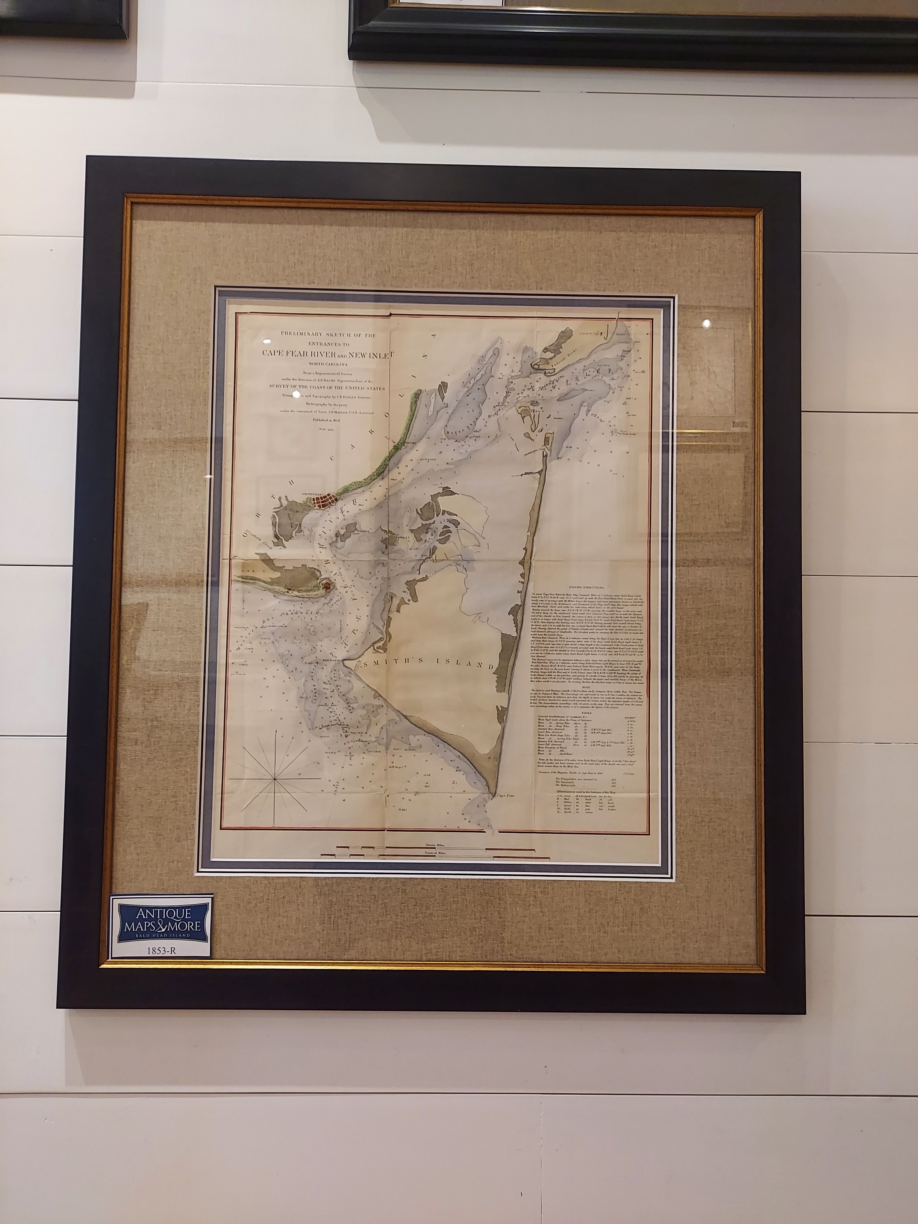 Preliminary Sketch of the Entrances to CAPE FEAR RIVER and NEW INLET North Carolina