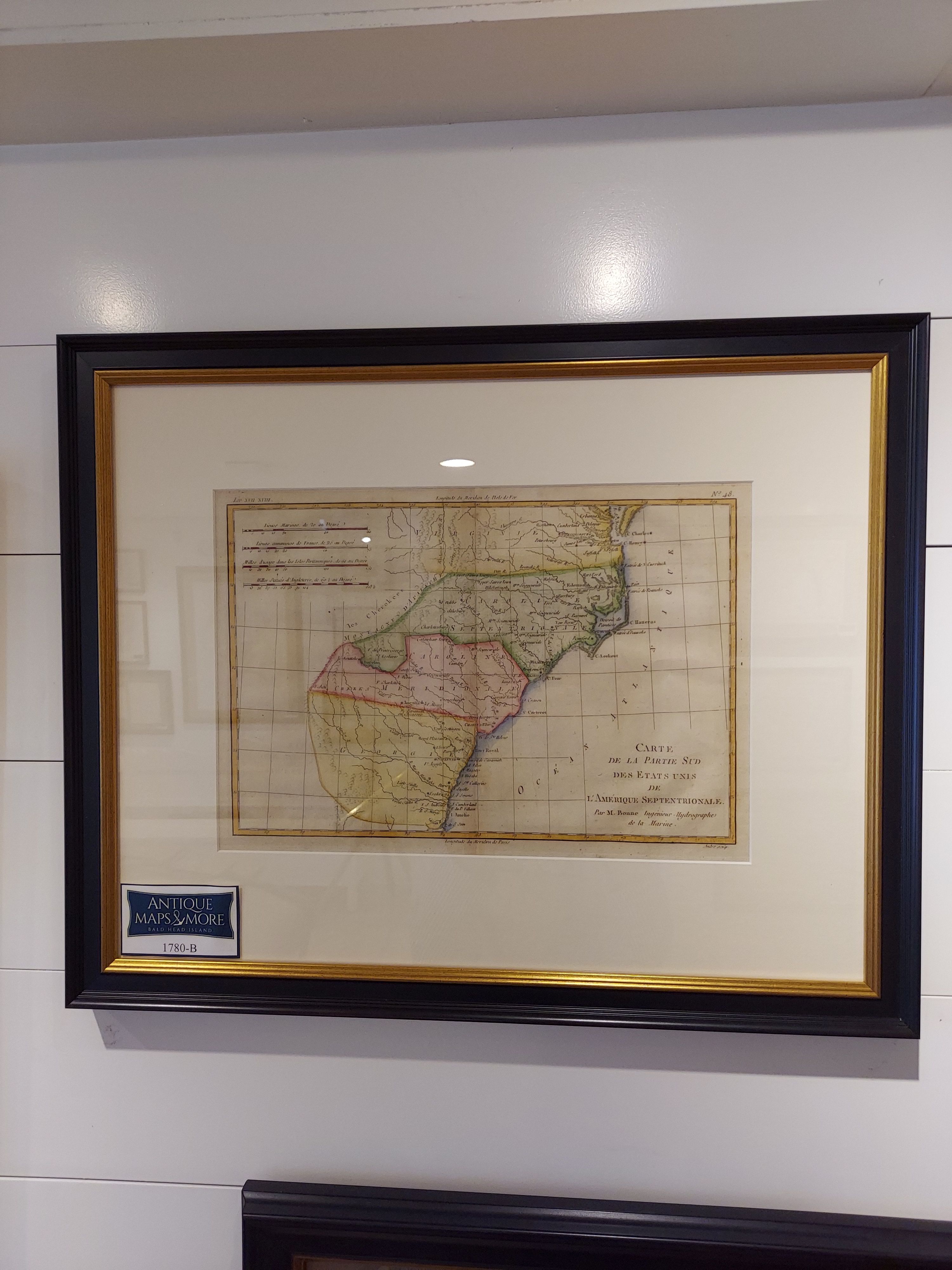 Carte de la Partie Sud des Etats Unis de l'Amerique Septentrionale